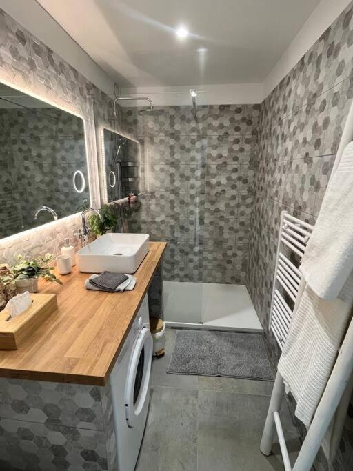 Studio Cosy Avec Terrasse Sur La Plage 라센느쉬르메르 외부 사진